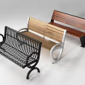 Outdoor Benches With Different Materials Metal And Wood Frames Stylish Designs