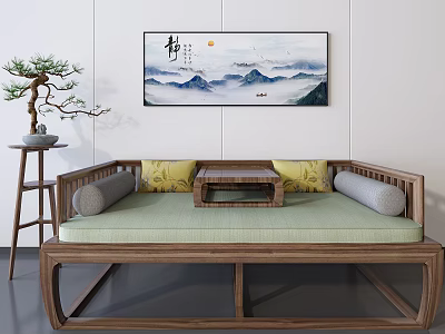 Modern Rohan Bed 3d model