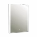 Modern Sleek Wall Mounted Mirror With White Frame And Smooth Surface