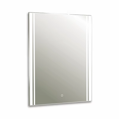 Modern Sleek Wall Mounted Mirror With White Frame And Smooth Surface 3d model
