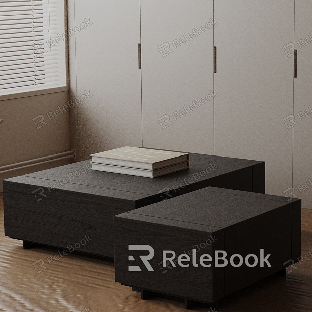 Modern coffee table model