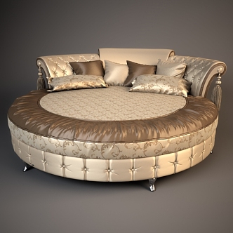 round bed 3d model