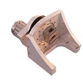 Industrial Mechanical Component With White Casing And Metal Gear Mechanism