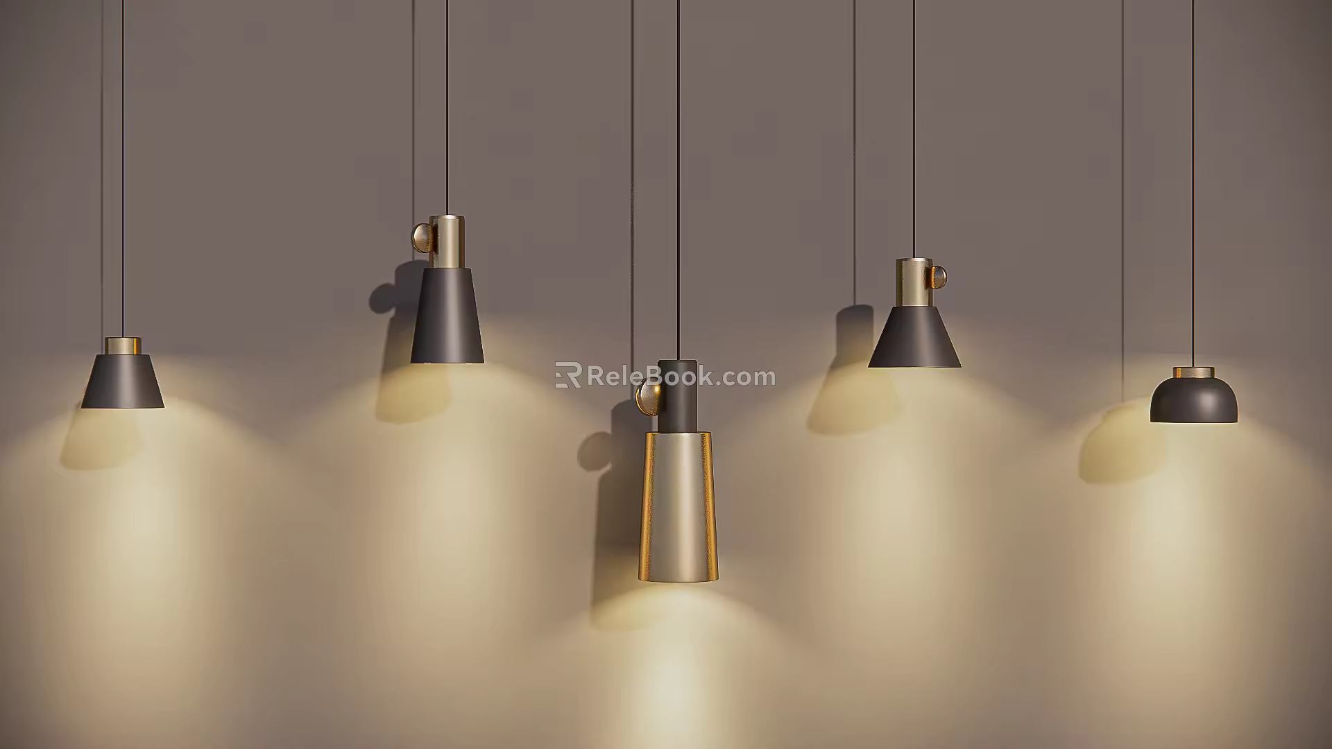 Modern chandelier 3d model