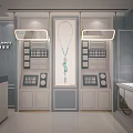 Lucy Jewelry Store Interior With Modern Display Cases And Stylish Jewelry Counters