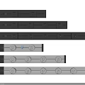 Modern Black And White Switch Panels With Multiple Sockets And Sleek Design
