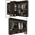 Modern Wardrobe Interior Design With Hanging Rods Shelves And Storage Compartments