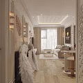 Modern Luxury Beauty And Hair Salon With Bright Soft Tone Elegant Comfortable Interior Design
