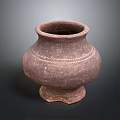 Handcrafted Textured Terracotta Vase As Decorative Accent For Rustic Furniture