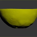 Fresh Half Sliced Orange With Juicy Vibrant Flesh On Dark Background