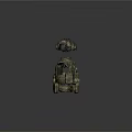 Modern Military Backpack Special Forces suit Armor Kit Soldier Equipment 3d model