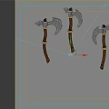 Axe Axe Tomahawk God Axe Realistic Game Wind Movie Style PBR Process Sub-era Weapon 3d model