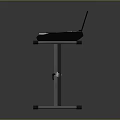 Black Electronic Keyboard Instrument with Sturdy Metal Stand and Music Score Holder
