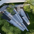 Residential Landscape Design With Lush Greenery Paved Pathways And Cozy Seating Areas