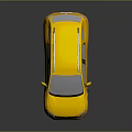 Yellow SUV With Roof Rack Modern Design Alloy Wheels And Front Grille