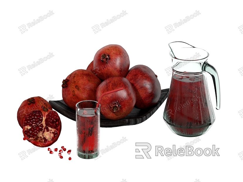 Modern Pomegranate Juice model