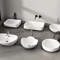 Table basin counter basin wash basin wash basin wash basin wash basin 3d model