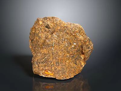 Natural Stone With Rough Surface And Brown Texture For Home Decor Projects 3d model