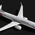Air China Passenger Airplane White Exterior Red Logo B505Y Wing And Engine