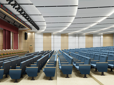 Modern Conference Hall Report Hall Conference Room model