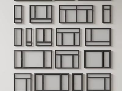 Different Casement Window Frame Styles And Design Options For Homes 3d model
