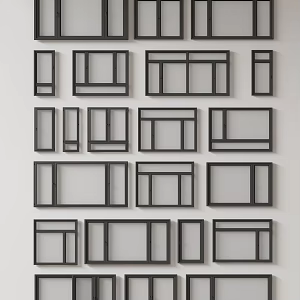 Modern windows combination windows glass windows floor-to-ceiling windows balcony windows bay windows bedroom windows sliding windows casement windows doors and windows 3d model