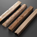 Natural Stone and Wood Planks with Rustic Texture for Interior Decoration