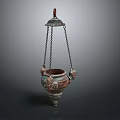 Vintage Decorative Chandelier With Hanging Chains And Ornate Design For Interior Decoration