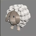 Fluffy Plush Doll With Round Shape And Soft Texture