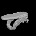 White Functional Mechanical Bracket Component With Structural Design And Parts