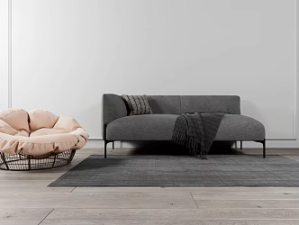 Modern Combination Sofa Lazy Sofa Bed 3d model