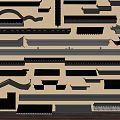 Various Architectural Building Components With Curved Straight And Ornamental Designs