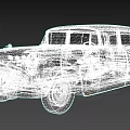Vintage Beige Station Wagon With Classic Retro Design And White Wall Tires