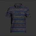Stylish Striped Polo Shirt With Short Sleeves Classic Collar And Vibrant Patterns