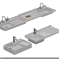 Different Modern Washbasin Styles With Faucets And Sleek Countertop Designs For Bathroom