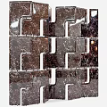 Minotti screen partition screen metal partition folding partition 3d model