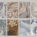 Square Rugs With Various Patterns And Colorful Designs For Home Decor