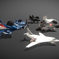 Fighter Cartoon Aircraft Jet Fighter 3d model