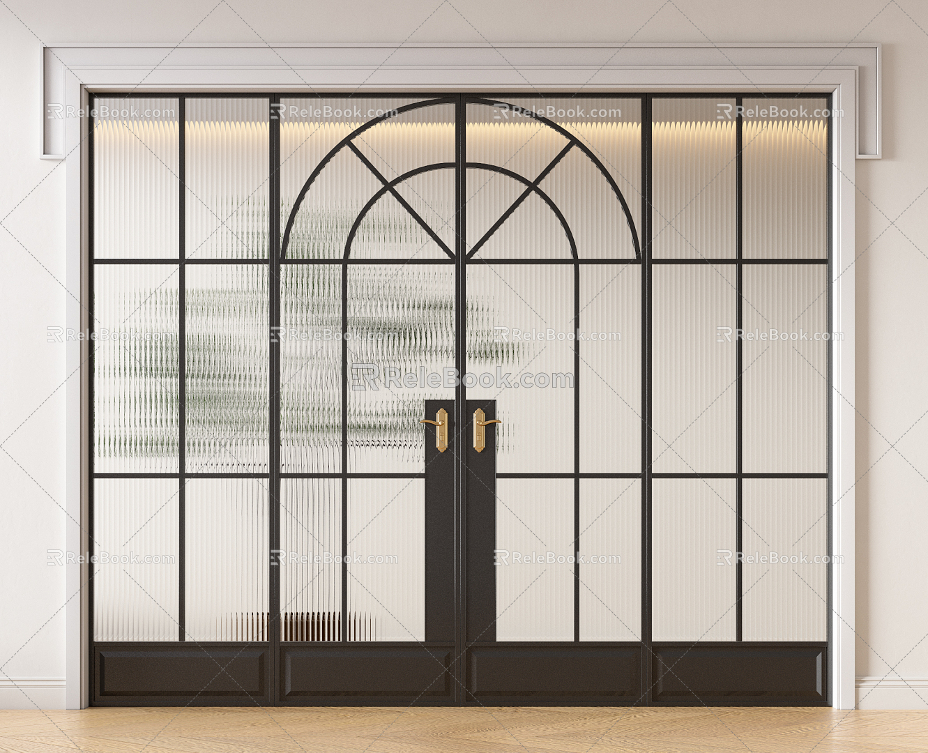 French glass door 3d model