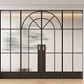 French glass door 3d model