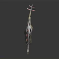 Detailed Stegosaurus Dinosaur Model With Spiked Back Plates And Red Black Tail Spikes