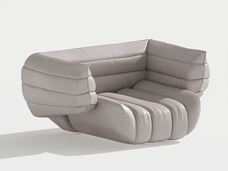 Modern Single Sofa Single Leisure Chair 3d model