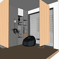 Modern Lazy Sofa Single Sofa 3d model