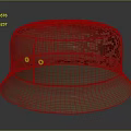 Beige Flat Top Hat With Brim And Two Small Holes For Casual Fashion