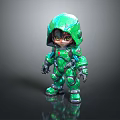 Robot Assistant Small Robot Butler Robot Butler Figure Game Figure 3d model