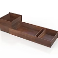 Wooden Organizer Storage Box with Multiple Compartments for Daily Necessities