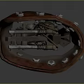 Industrial Mechanical Device With Metal Structure Bolts Spring And Adjustable Grip Mechanism