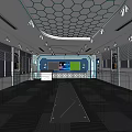 Modern Classroom Computer Classroom Smart Classroom Science and Technology Classroom 3d model