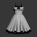Stylish Women's Satin Spaghetti Strap Dress With Bow Detail And Flared Skirt