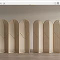 Silent Screen Rattan Screen 3d model